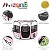 PicassoTiles PET4FUN PN935/PN945 Portable Pet Puppy Dog Cat Playpen Crates Kennel w/Water Resistant 600D Oxford, 210D Nylon, Carrying Bag, Collapsible Bowl, Removable Mesh Cover 2 Sizes