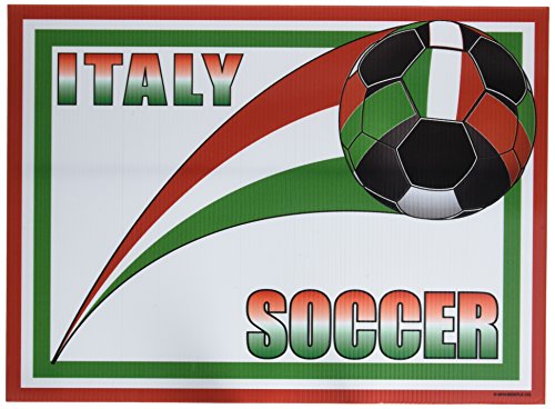 Beistle Plastic Yard Sign, 12-Inch by 16-Inch, Italy