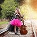 Tutu Dreams 80s Rockstar Costume for Girls Fancy Pop Hot Pink and Black Fluffy Tulle Tutus Birthday Party