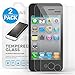 Yousave Accessories iPhone 4S / 4 Crystal Clear 2-Pack of Tempered Glass Screen Protector [Ultra Slim 0.3mm / 9H Hardness Rating] Twin Pack