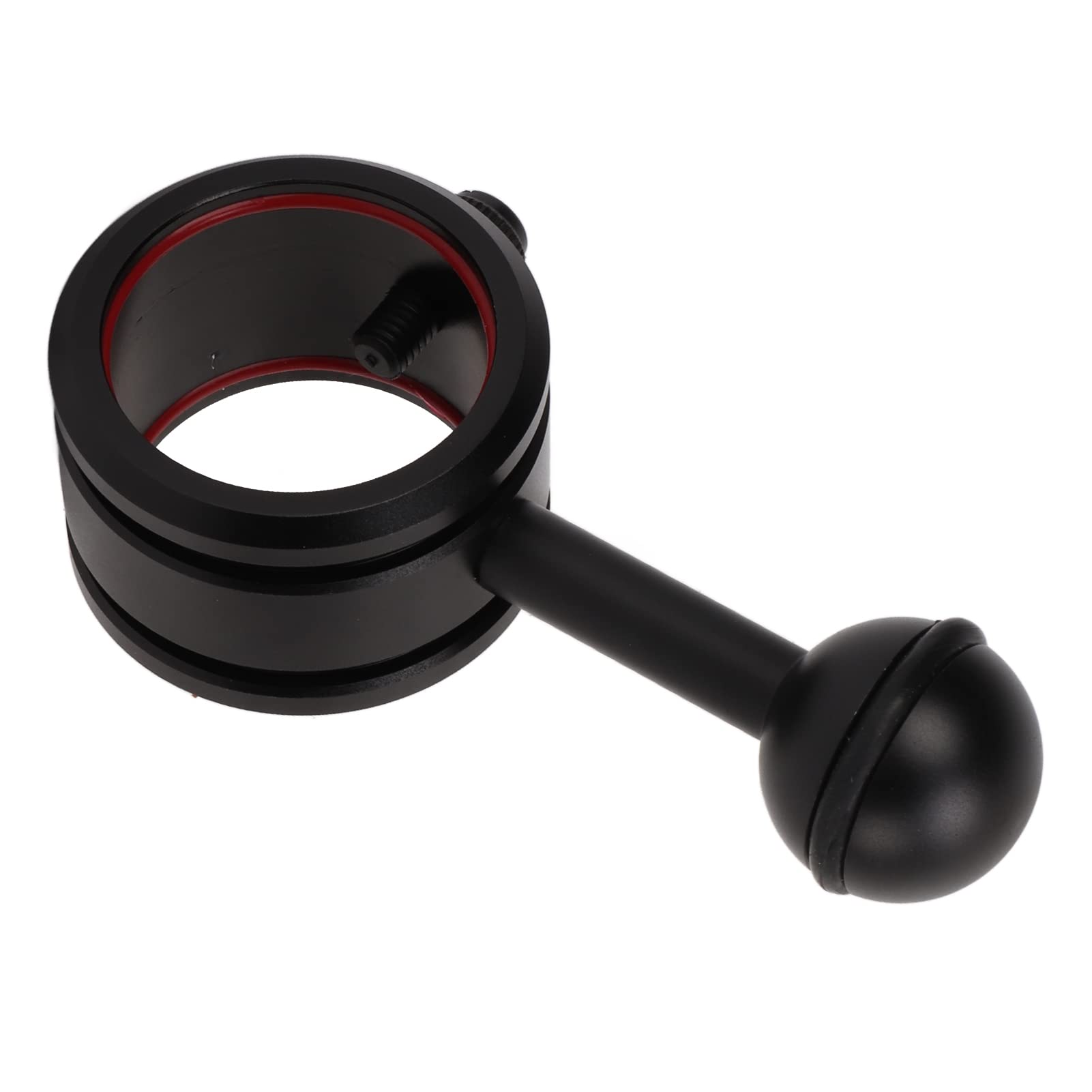 Shanrya Scuba Diving Equipment, Diving Flashlight Clip, Light Weight Flashlight Diving Ball Arm Ball Head Clamp Mount Adapter for Underwater Strobe Housing Light