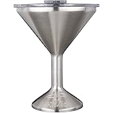 ORCA Tini 13oz Stainless Steel Martini Glass | Temperature Insulated Tumbler for Every Outdoor, Picnic, Poolside, Beach & Patio Party — Stainless Steel
