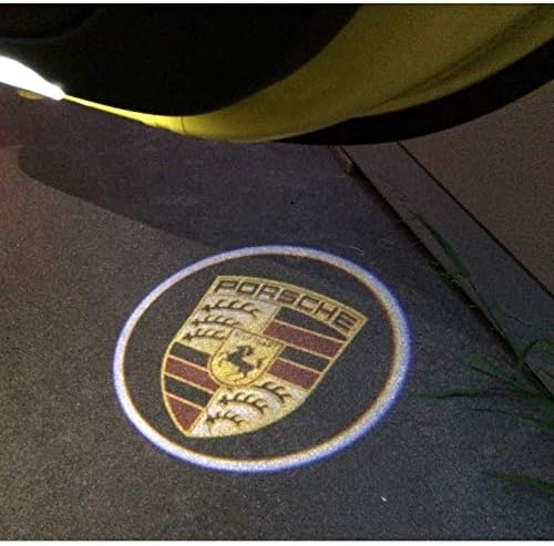 XENON BRIGHT Door projectors with Porsche logo