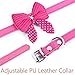 BARKLESS Cute Small Dog Harness, Ladies Polka Dots Dog Vest Harness Set with Pink Leash and Bowknot Collar, 3 in 1 Girl Style Vest Harness Set for Puppy and Cat (S (Chest: 10-12