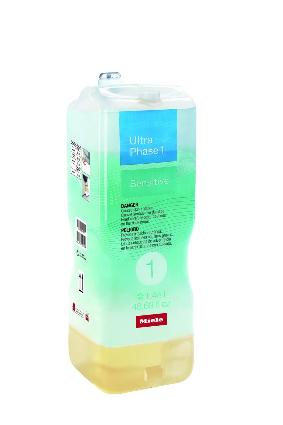 Photo 1 of Miele Original UltraPhase 1 Sensitive Detergent, Washing Machine Detergent for Color and White Laundry, Combat Odors for Ultimate Cleanliness, 1.4 L