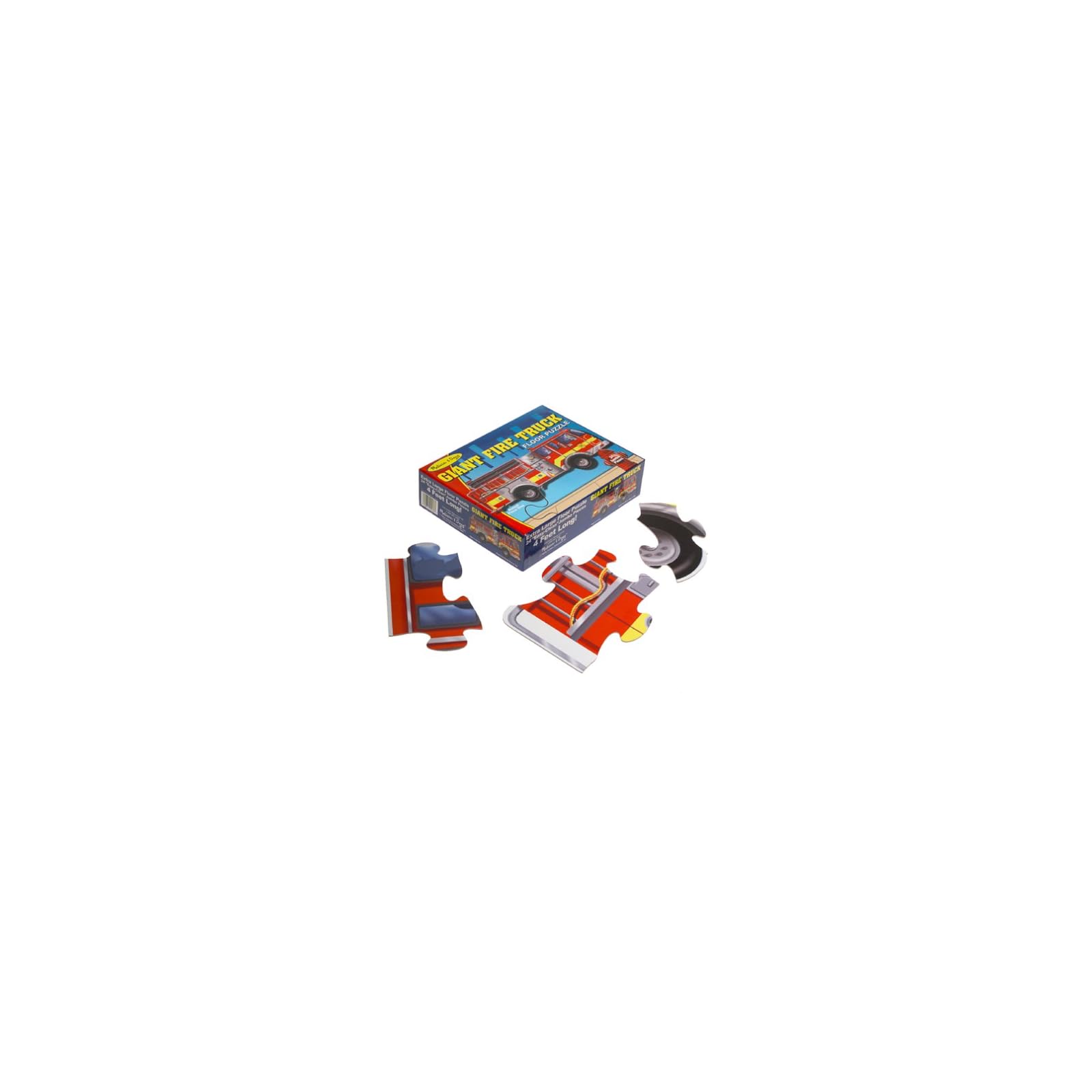 Melissa & Doug Giant Fire Truck Floor Puzzle (EasyClean Surface