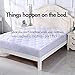 Quilted Fitted Mattress Pad | Mattress Cover Breathable, Waterproof, Hypoallergenic - Mattress Topper (King Size)