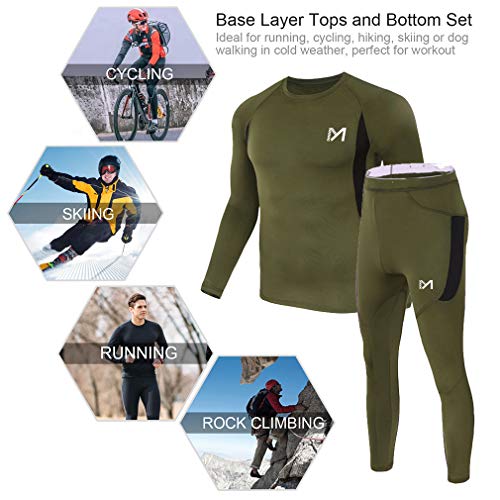 Sous-vêtements Thermiques Femme Manches Longues - Molletonné, Pour Running, Ski, Randonnée