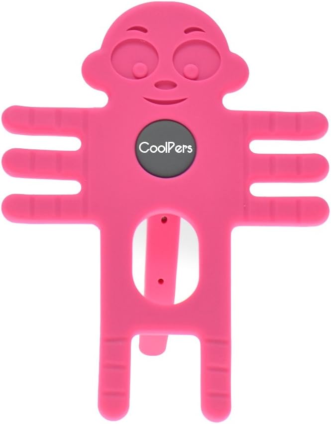CoolPers Six Armed Monkey Phone Stand and Air Vent Car Mount ? Portable Adjustable Stand and Holder from 3.5 inch to 5.2 inch for iPhone 6 and Samsung Galaxy S6 - Red