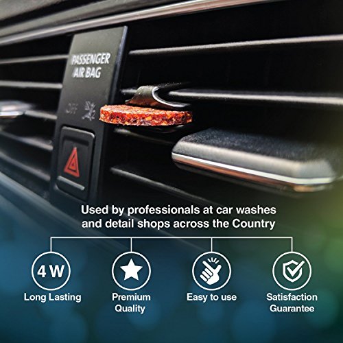 Aroma Chips New Car Smell (25 Pack) Car Air Freshener with 2 Vent Clips