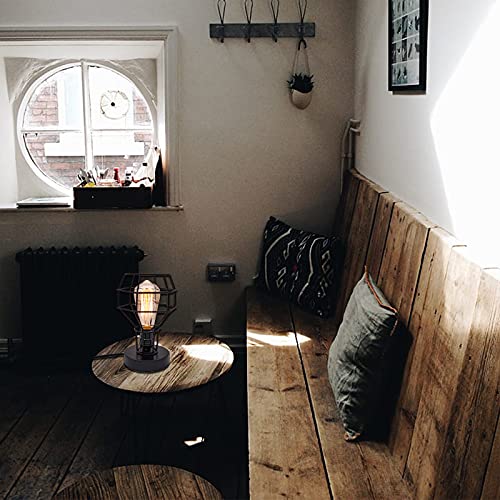 Industrial Table Lamp, E26 Edison Vintage Table Lamp Base, Metal