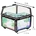 J Devlin Box 621-3 Hexagon Clear Glass Trinket Box Keepsake Gift Decorative Jewelry Ring Box
