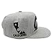 LAFSQ Embroidered CALI with CALIFORNIA MAP Snapback Cap (GREY/BLACK),One Size