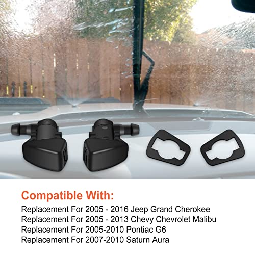 Windshield Washer Nozzle Kit fit for 20052016 Jeep Grand Cherokee