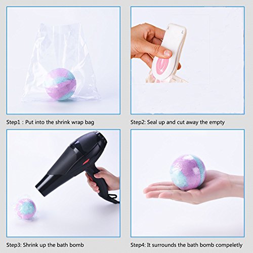 Soap Wrappers Shrinkable 500 PCS 6X6 inch Heat Shrink Wrap Bags Soap