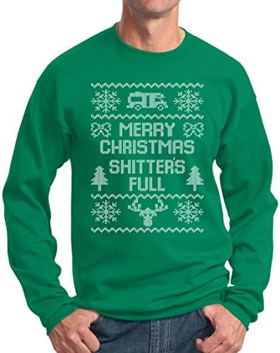 New York Fashion Police Merry Christmas Shitters Full Crewneck Xmas Holiday Sweatshirt