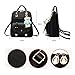 Womens Backpack Leather Multi-Way Girls School Backpack Cartoon Pendant
