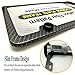 PUQIN-AUTO License Plate Frame Carbon Fiber Printed Pattern - Slim Aluminum Metal License Plate Covers for Front & Rear Bumper, Black License Plate Tag Holders (Carbon Fiber Style - 2 Holes)