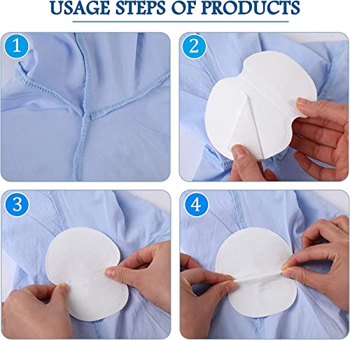 Bluemega axila Pegatinas 100 Almohadillas Para El Sudor De Las Axilas, Grandes Autoadhesivas, Almohadillas Dulces Para Las Axilas, Almohadillas Desechables Para Absorber El Sudor