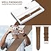 top4cus Genuine Leather iwatch Strap Replacement Band Stainless Metal Clasp, Compatible for 38mm 42mm Apple Watch Series 3 S2 S1 and Sport Edition (Breathable Brown, 42 mm)
