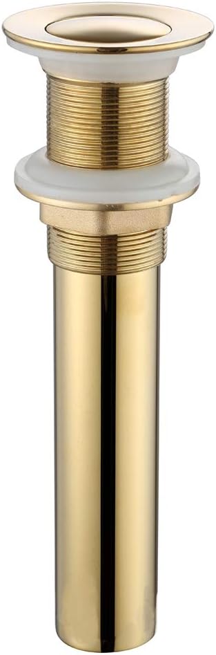 XVL Bathroom Faucet Vessel Vanity Sink Pop Up Drain Stopper Without Overflow Golden