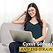 Cyxus Aviator Glasses Stylish Blue Light Blocking Eyeglasses Computer Eyewear Anti Eyestrain Metal Frame Clear Lens Black