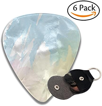Colby Keats Guitar Picks Plectrums Floral Rose Watercolor Classic Electric Celluloid Acoustic For Bass Mandolin Ukulele 6 Pack 3 Sizes .71mm