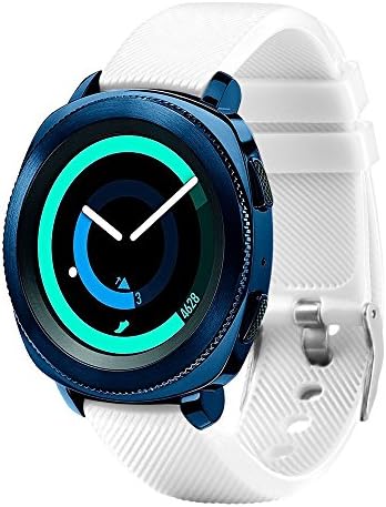 CANKA 20mm Smart Watch Bands Replacement Adjustable Silicone Wrist Strap Wristband for Samsung Gear Sport/Samsung Gear S2 Classic/Huawei Watch 2 Watch/Garmin Vivoactive 3