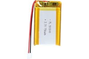 YDL 3.7V 750mAh 503048 Lipo Battery Rechargeable Lithium Polymer ion Battery Pack with JST Connector