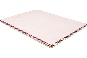 huzile Birch Rainbow Board, 15.7 x 11.8 x 3/4 Inch Plywood Sheet Board, Perfect for DIY Projects, Painting, Drawing, Laser, Wood Engraving, Wood Burning and CNC Cutting