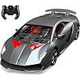 100 CLASSIC Remote Control Car, 1/24 Scale RC Sport Racing Toy Car, Compatible with Lamborghini Sesto Elemento Model Vehicle for Boys Girls Gray