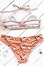 CUPSHE Women's Orange Fanta Push Up Halter Bikini Set