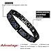COOLMAN Titanium Magnetic Therapy Bracelet Black Adjustable Bracelet with Blue Carbon Fiber 9.2 Inch Branded Gift Box