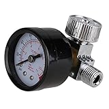 RDEXP Pneumatic Air Control Compressor Pressure Gauge Regulating Regulator Valve With 1/4