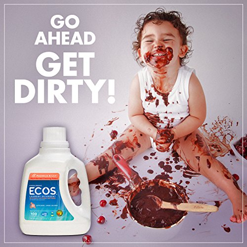 Earth Friendly Products Ecos Liquid Laundry Detergent, Magnolia & Lily, 100-Ounce Bottle (2-Pack)