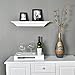 WELLAND 18 Inch x 3.25 Inch x 5.25 Inch Corona Crown Molding Wall Shelf White