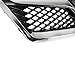 Complete Front Grille for Subaru XV Crosstrek 2013-2015 Honeycomb Chrome Grill