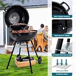 Joyfair 22-inch Kettle Charcoal Grill with