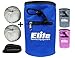 Elite Sportz Equipment Chalk Bag for Rock Climbing with 2 Chalk Balls– Leak Proof Drawstring & Secure Zipper Pocket | Rock Climbings Chalks Bag for Gym, Bouldering, & Trad Climbing (Blue)