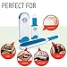 Pet Fur and Lint Remover by Paradize Furwiz - Dog, Cat, and Animal Hair Removal Brush - Quick and Easy, Double Sided Roller with Self Cleaning Base - Great for Clothing, Furniture, Car, and Travel