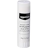 Amazon Basics Large Permanent Nontoxic Bulk Glue Sticks, Washable, 1.27 oz. Stick, 12-Pack