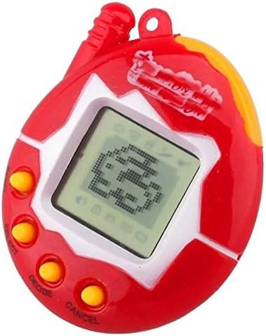 Tamagotchi Keychain Tiny Digital Virtual Pet Electronic Game ( 49 Pets in One ) Nostalgic 90S [ Kids Christmas Gift ] (Blue)
