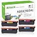 Aztech Compatible Toner Cartridge Replacement for HP 508X 508A CF360A CF360X CF361X CF362X CF363X (Black Cyan Yellow Magenta, 4-Packs)