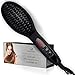 Fast and Safe Hair Straightening Brush electric hot Straightener comb for straight and styling with Heat Resistant Glove