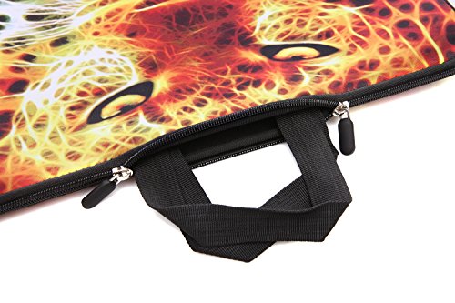 15-Inch to 15.6-Inch Laptop Sleeve Carrying Case Neoprene Sleeve, Yellow Tiger