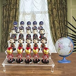 Acrylic Display Riser Stand Shelf Clear 4 Tier