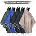 ANYOO Waterproof Rain Poncho Bike Bicycle Rain Capes Lightweight Compact Reusable for Adults Grey