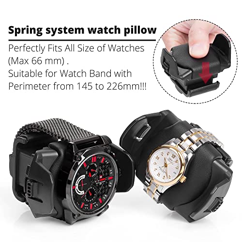 JINS&VICO Watch Winder Made of Premium Bamboo Pattern for 5 Automatic