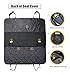 MOKOQI Pet Travel Barrier Dog Seat Covers with Adjustable Seat Anchors and Seat Belt Opening Waterproof & Nonslip Backing Dog Car Hammock for All Cars Trucks SUV(Black)