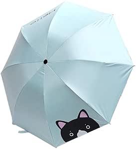 Sombrilla De Viaje Revestimiento Negro Sombrilla De Sol De Dibujos